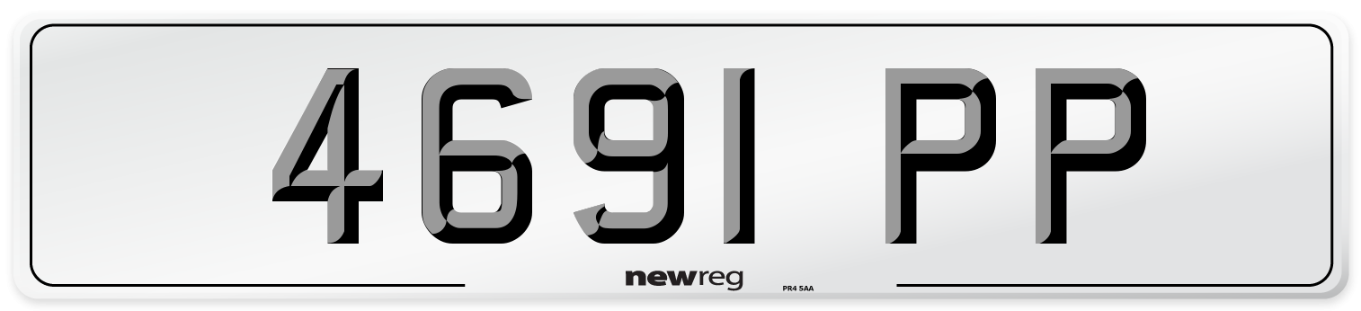 4691 PP Number Plate from New Reg